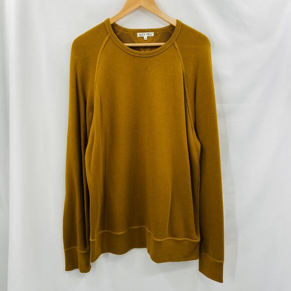 Alex Mill Standard Lightweight Sweatshirt - Golden Khaki - Picture 2 of 6